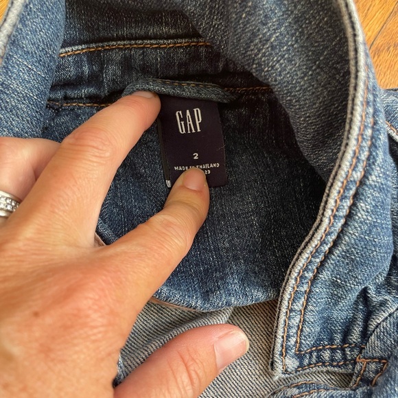 Blue Jean Jacket & Striped Jean Skirt - Picture 3 of 3